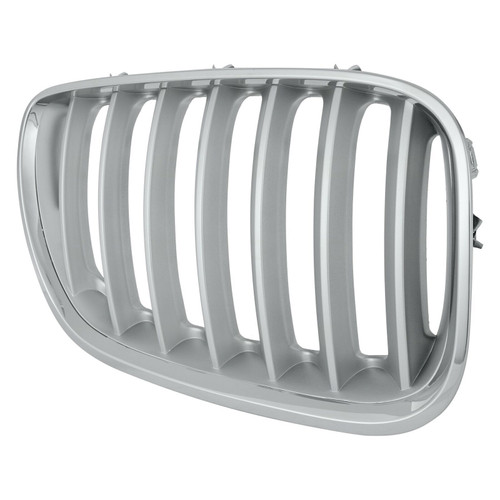 GRILLE RH CHROME/SILVER W/TITANIUM REPLACEMENT FOR BMW X5 2006 PARTSLINK NUMBER BM1200160 GRILLE RH CHROME/SILVER W/TITANIUM REPLACEMENT FOR BMW X5 2006 PARTSLINK NUMBER BM1200160
