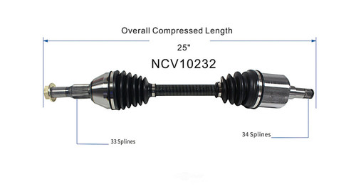 C V AXLE RH REPLACEMENT FOR BUICK ALLURE (CANADA) 2006 PARTSLINK NUMBER NCV10232 C V AXLE RH REPLACEMENT FOR BUICK ALLURE (CANADA) 2006 PARTSLINK NUMBER NCV10232