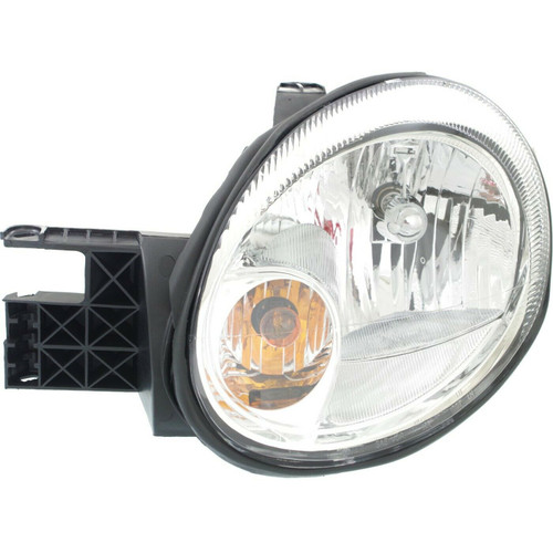 HEAD LAMP LH CHROME BEZEL W/O LEVELING HQ REPLACEMENT FOR DODGE NEON 2003 PARTSLINK NUMBER  CH2502151