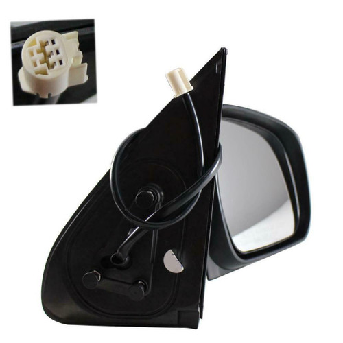 DOOR MIRROR RH POWER TEXTURED CREW CAB REPLACEMENT FOR TOYOTA TACOMA PICKUP 4WD 2005 PARTSLINK NUMBER TO1321256