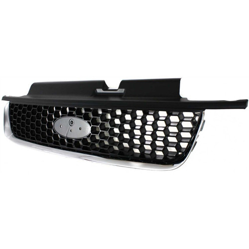 GRILLE CHROME/BLACK LTD- XLT REPLACEMENT FOR FORD ESCAPE 2003 PARTSLINK NUMBER  FO1200390