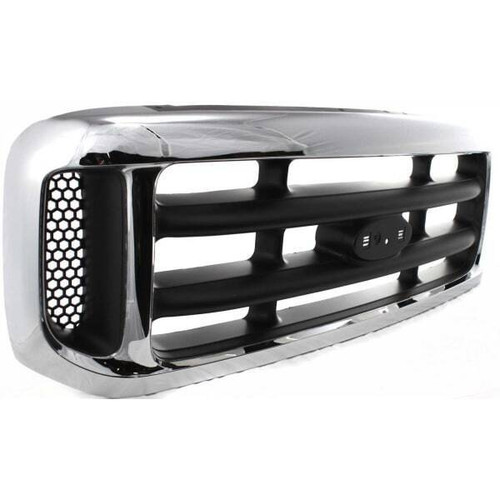 GRILLE CHROME REPLACEMENT FOR FORD PICKUP FORD SUPERDUTY (F250- F350) 2003 PARTSLINK NUMBER  FO1200359