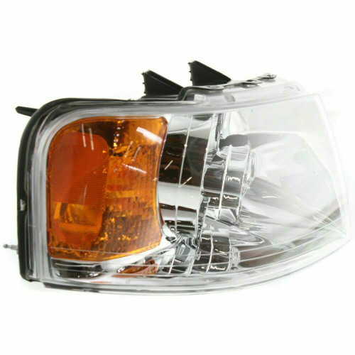 HEAD LAMP RH CHROME W/O OFF ROAD PKG HQ REPLACEMENT FOR FORD EXPEDITION 2003 PARTSLINK NUMBER  FO2503181