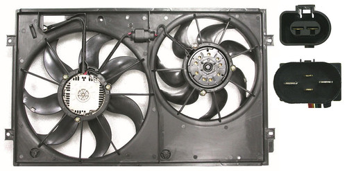 COOLING FAN ASSY 2.5L REPLACEMENT FOR VOLKSWAGEN JETTA (TYPE 5) 2005 PARTSLINK NUMBER  VW3120100U
