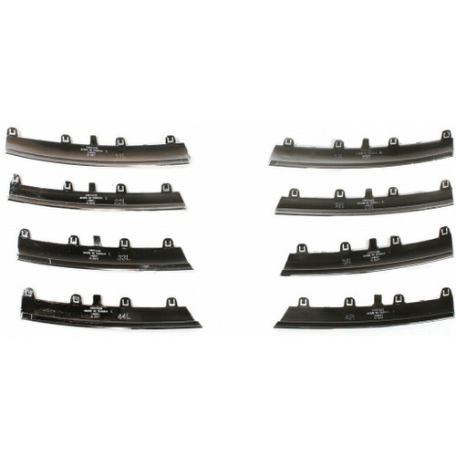 GRILLE MOULDING KIT CHROME (8PC/SET) REPLACEMENT FOR VOLKSWAGEN JETTA (TYPE 5) 2005 PARTSLINK NUMBER  VW1211100