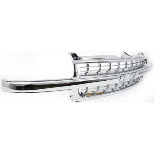 GRILLE CHROME  REPLACEMENT FOR CHEVROLET SUBURBAN 2006 PARTSLINK NUMBER  GM1200442