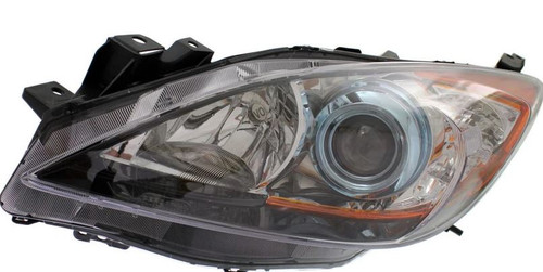 HEAD LAMP LH HALOGEN (6 SPEED W/BLUE PROJECTOR BEZEL) HQ REPLACEMENT FOR MAZDA MAZDA 3 2013 PARTSLINK NUMBER MA2518143 HEAD LAMP LH HALOGEN (6 SPEED W/BLUE PROJECTOR BEZEL) HQ REPLACEMENT FOR MAZDA MAZDA 3 2013 PARTSLINK NUMBER MA2518143