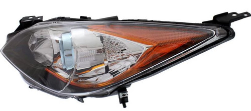 HEAD LAMP LH HALOGEN (6 SPEED W/BLUE PROJECTOR BEZEL) CAPA      REPLACEMENT FOR MAZDA MAZDA 3 2013 PARTSLINK NUMBER  MA2518143C