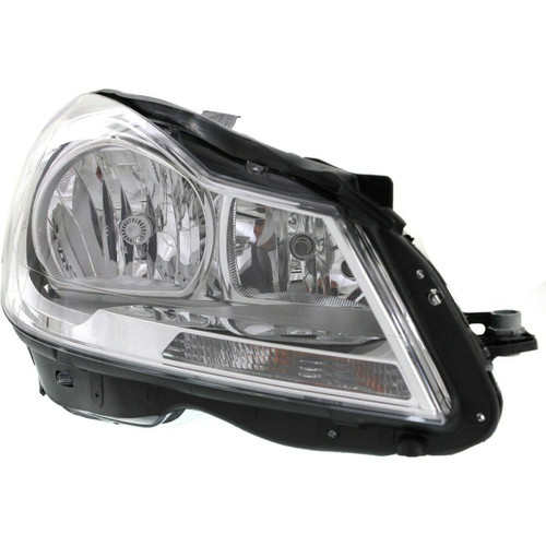 HEAD LAMP RH HALOGEN CHROME HOUSING SDN W/O CORNERING LAMP HQ REPLACEMENT FOR MERCEDES C250 2013 PARTSLINK NUMBER MB2503187 HEAD LAMP RH HALOGEN CHROME HOUSING SDN W/O CORNERING LAMP HQ REPLACEMENT FOR MERCEDES C250 2013 PARTSLINK NUMBER MB2503187