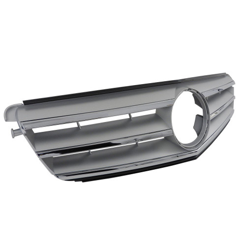 GRILLE CHROME/SILVER W/O AMG PKG W/SPORT PKG REPLACEMENT FOR MERCEDES C350 2013 PARTSLINK NUMBER MB1200148