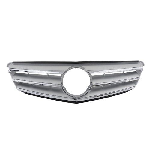 GRILLE CHROME/SILVER W/O AMG PKG W/SPORT PKG REPLACEMENT FOR MERCEDES C350 2013 PARTSLINK NUMBER MB1200148