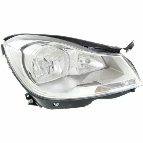HEAD LAMP LH HALOGEN CHROME HOUSING SDN W/O CORNERING LAMP CAPA REPLACEMENT FOR MERCEDES C350 2013 PARTSLINK NUMBER MB2502187C