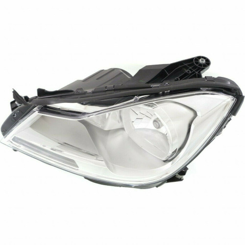 HEAD LAMP LH HALOGEN CHROME HOUSING SDN W/O CORNERING LAMP HQ REPLACEMENT FOR MERCEDES C350 2013 PARTSLINK NUMBER MB2502187