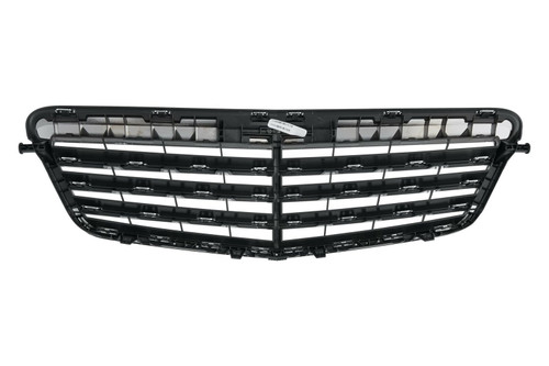GRILLE CHROME W/7 MLDG/FRAME  REPLACEMENT FOR MERCEDES E350 2013 PARTSLINK NUMBER MB1200155