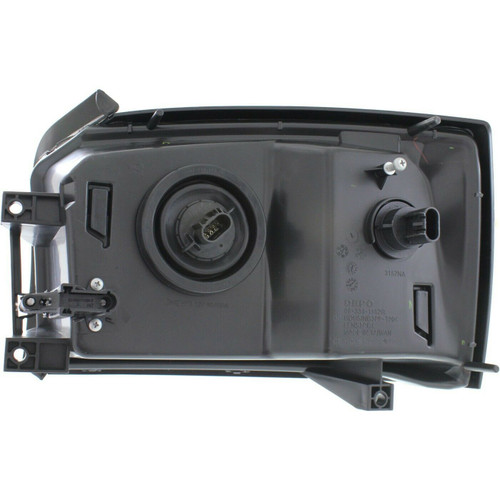 HEAD LAMP RH BLACK BEZEL HQ  REPLACEMENT FOR DODGE DAKOTA PICKUP 2006 PARTSLINK NUMBER   CH2519116