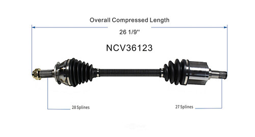 C V AXLE LH 80-3223 REPLACEMENT FOR HONDA CRV 2003 PARTSLINK NUMBER NCV36123 C V AXLE LH 80-3223 REPLACEMENT FOR HONDA CRV 2003 PARTSLINK NUMBER NCV36123