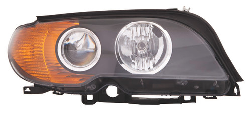 HEAD LAMP RH HALOGEN AMBER TURN SIGNAL HQ REPLACEMENT FOR BMW 3 SERIES CONVERTIBLE 2004 PARTSLINK NUMBER BM2503143 HEAD LAMP RH HALOGEN AMBER TURN SIGNAL HQ REPLACEMENT FOR BMW 3 SERIES CONVERTIBLE 2004 PARTSLINK NUMBER BM2503143
