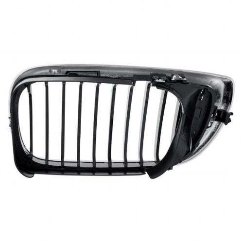 GRILLE RH CHROME/BLACK REPLACEMENT FOR BMW 3 SERIES SEDAN- EXCULDE 330E AND 340I 2004 PARTSLINK NUMBER  BM1200127