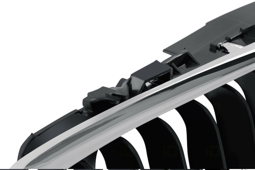 GRILLE RH CHROME/BLACK REPLACEMENT FOR BMW 3 SERIES SEDAN- EXCULDE 330E AND 340I 2004 PARTSLINK NUMBER  BM1200127