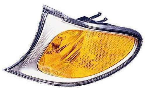 SIDE MARKER LAMP LH AMBER W/CHROME BEZEL HQ REPLACEMENT FOR BMW 3 SERIES SEDAN- EXCULDE 330E AND 340I 2004 PARTSLINK NUMBER  BM2520110