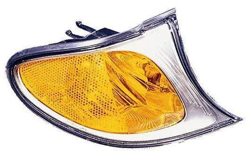 SIDE MARKER LAMP RH AMBER W/CHROME BEZEL HQ REPLACEMENT FOR BMW 3 SERIES SEDAN- EXCULDE 330E AND 340I 2004 PARTSLINK NUMBER  BM2521110