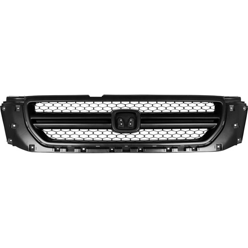 GRILLE SILVER/GRAY EX MODEL REPLACEMENT FOR HONDA PILOT 2003 PARTSLINK NUMBER  HO1200171