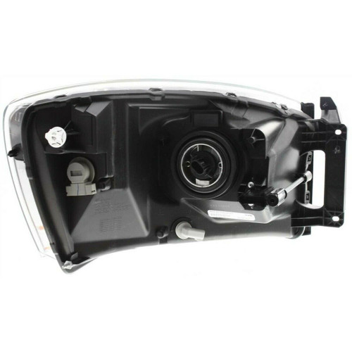 HEAD LAMP LH W/BLACK BEEZEL HQ  REPLACEMENT FOR DODGE PICKUP DODGE RAM 1500 2006 PARTSLINK NUMBER   CH2518115