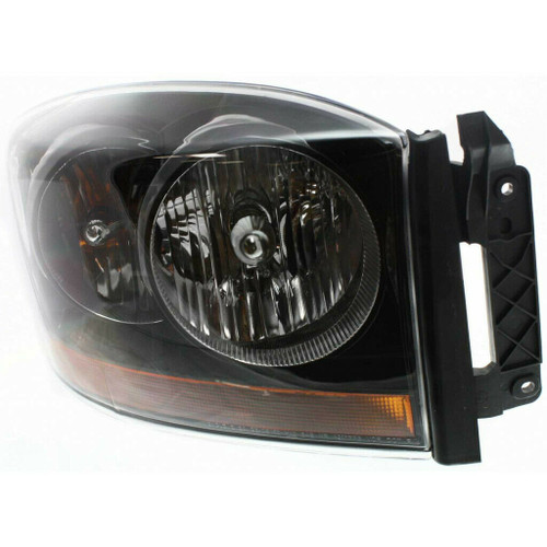 HEAD LAMP RH W/BLACK BEZEL HQ  REPLACEMENT FOR DODGE PICKUP DODGE RAM 1500 2006 PARTSLINK NUMBER   CH2519115
