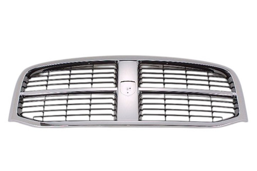 GRILLE CHROME/BLACK   REPLACEMENT FOR DODGE PICKUP DODGE RAM MEGA CAB 2006 PARTSLINK NUMBER  CH1200282