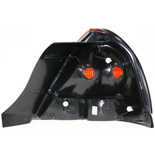 TAIL LAMP LH (BLACK MOULDING-2 BULB-RED) HQ  REPLACEMENT FOR FORD CROWN VICTORIA 2006 PARTSLINK NUMBER  FO2800160