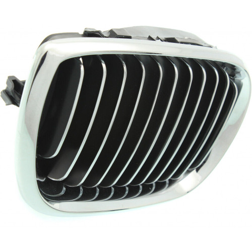 GRILLE RH CHROME.BLACK REPLACEMENT FOR BMW 3 SERIES WAGON 2004 PARTSLINK NUMBER  BM1200129