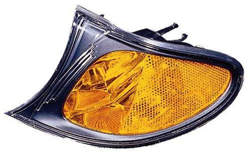 SIDE MARKER LAMP LH AMBER LENS BLACK BEZEL HQ REPLACEMENT FOR BMW 3 SERIES WAGON 2004 PARTSLINK NUMBER  BM2520109