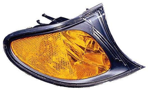 SIDE MARKER LAMP RH AMBER LENS BLACK BEZEL HQ REPLACEMENT FOR BMW 3 SERIES WAGON 2004 PARTSLINK NUMBER  BM2521109