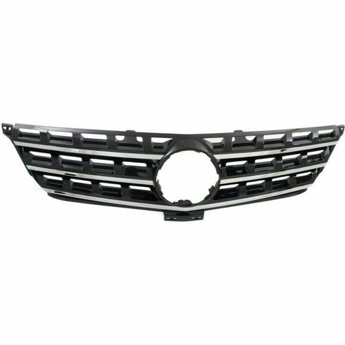 GRILLE BLACK W/CHROME MLDG W/O EMBLEM  REPLACEMENT FOR MERCEDES ML350 2013 PARTSLINK NUMBER    MB1200162