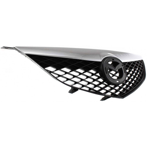 GRILLE W/CHROME MOULDING STD REPLACEMENT FOR MAZDA MAZDA 6 2003 PARTSLINK NUMBER  MA1200166
