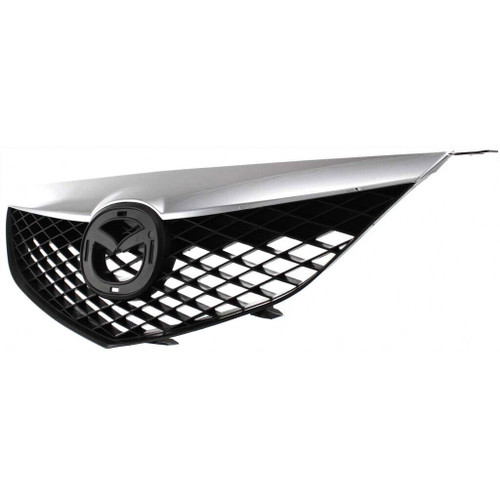 GRILLE W/CHROME MOULDING STD REPLACEMENT FOR MAZDA MAZDA 6 2003 PARTSLINK NUMBER  MA1200166
