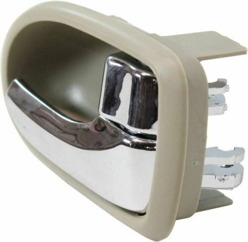 DOOR HANDLE FR RH INNER BEIGE W/CHROME REPLACEMENT FOR MAZDA  MPV 2003 PARTSLINK NUMBER  MA1353106