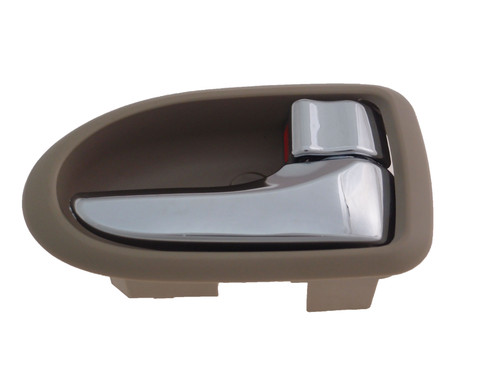 DOOR HANDLE FR RH INNER BEIGE W/CHROME REPLACEMENT FOR MAZDA  MPV 2003 PARTSLINK NUMBER  MA1353106