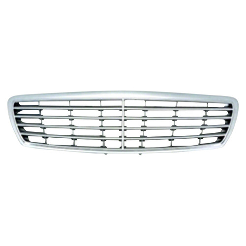 GRILLE SILVER W/CHROME FRAME (ELEGANCE PKG) REPLACEMENT FOR MERCEDES E320 2003 PARTSLINK NUMBER  MB1200134