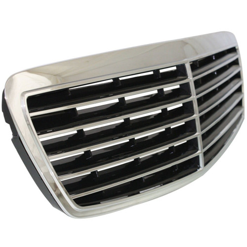 GRILLE CHROME/BLACK W/AVANTGARDE W/O SENSOR (11 MOULDING) REPLACEMENT FOR MERCEDES E500 2003 PARTSLINK NUMBER MB1200141 GRILLE CHROME/BLACK W/AVANTGARDE W/O SENSOR (11 MOULDING) REPLACEMENT FOR MERCEDES E500 2003 PARTSLINK NUMBER MB1200141