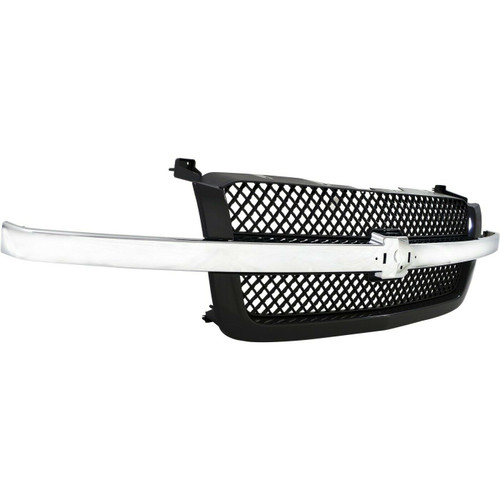 GRILLE W/PTM FRAME/CHROME MOULDING W/O CLADDING EXCLUDE SS MODEL/ 2500/3500HD /SILVERADO 03-05/AVALANCHE 02-06 REPLACEMENT FOR CHEVROLET AVALANCHE 2004 PARTSLINK NUMBER GM1200489 GRILLE W/PTM FRAME/CHROME MOULDING W/O CLADDING EXCLUDE SS MODEL/ 2500/3500HD /SILVERADO 03-05/AVALANCHE 02-06 REPLACEMENT FOR CHEVROLET AVALANCHE 2004 PARTSLINK NUMBER GM1200489