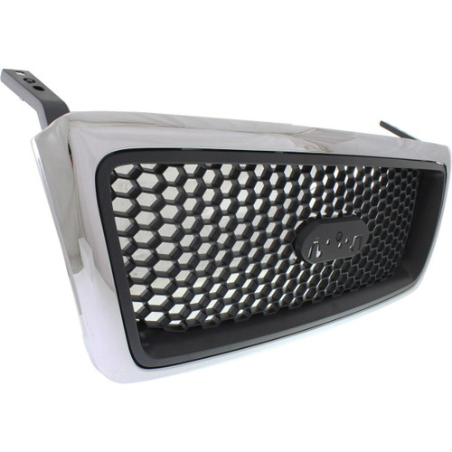 GRILLE CHROME FRAME W/BLACK HONEYCOMB XLT MODEL REPLACEMENT FOR FORD PICKUP FORD LIGHTDUTY (F150) 2006 PARTSLINK NUMBER FO1200469 GRILLE CHROME FRAME W/BLACK HONEYCOMB XLT MODEL REPLACEMENT FOR FORD PICKUP FORD LIGHTDUTY (F150) 2006 PARTSLINK NUMBER FO1200469