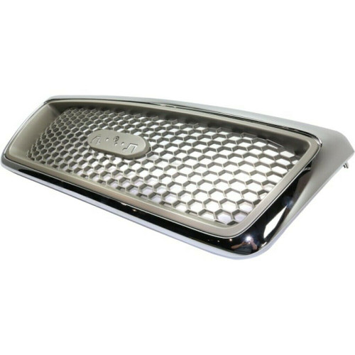 GRILLE CHROME FRAME W/CHAMPAGNE HONEYCOMB LARIAT MODEL REPLACEMENT FOR FORD PICKUP FORD LIGHTDUTY (F150) 2006 PARTSLINK NUMBER FO1200427 GRILLE CHROME FRAME W/CHAMPAGNE HONEYCOMB LARIAT MODEL REPLACEMENT FOR FORD PICKUP FORD LIGHTDUTY (F150) 2006 PARTSLINK NUMBER FO1200427