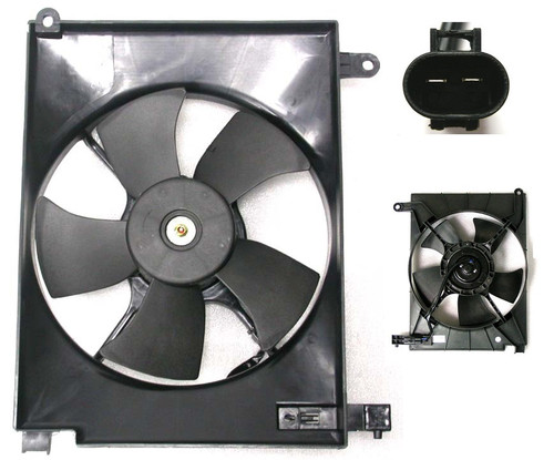 RADIATOR FAN ASSY W/AC REPLACEMENT FOR CHEVROLET AVEO SEDAN 2004 PARTSLINK NUMBER GM3117105