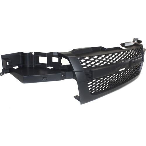 GRILLE MATT-BLACK SMOOTH FRAME W/O MOULDING (3 PIECE TYPE) REPLACEMENT FOR CHEVROLET COLORADO 2004 PARTSLINK NUMBER  GM1200518
