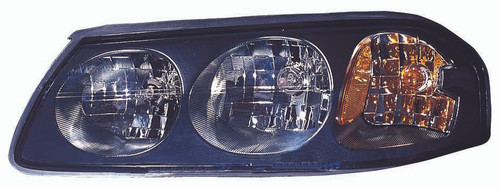 HEAD LAMP LH BLACK BEZEL W/O CENTER BULB SHIELD FEB 6TH 2004-05 CAPA REPLACEMENT FOR CHEVROLET IMPALA 2004 PARTSLINK NUMBER GM2502248C HEAD LAMP LH BLACK BEZEL W/O CENTER BULB SHIELD FEB 6TH 2004-05 CAPA REPLACEMENT FOR CHEVROLET IMPALA 2004 PARTSLINK NUMBER GM2502248C