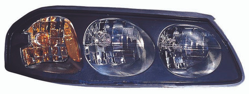 HEAD LAMP RH BLACK BEZEL W/O CENTER BULB SHIELD FROM FEB 6TH 2004 HQ REPLACEMENT FOR CHEVROLET IMPALA 2004 PARTSLINK NUMBER GM2503248 HEAD LAMP RH BLACK BEZEL W/O CENTER BULB SHIELD FROM FEB 6TH 2004 HQ REPLACEMENT FOR CHEVROLET IMPALA 2004 PARTSLINK NUMBER GM2503248