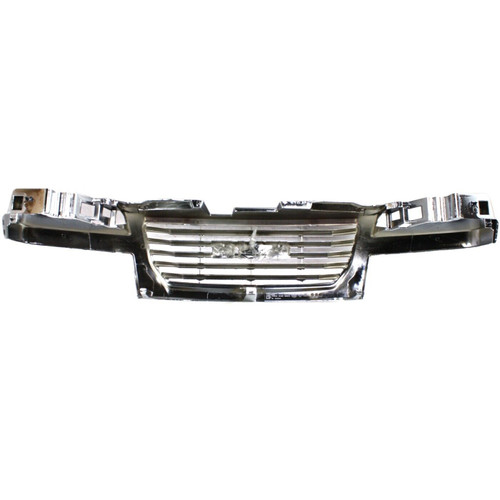 GRILLE CHROME FRAME W/BLACK CENTER REPLACEMENT FOR GMC CANYON 2006 PARTSLINK NUMBER  GM1200530
