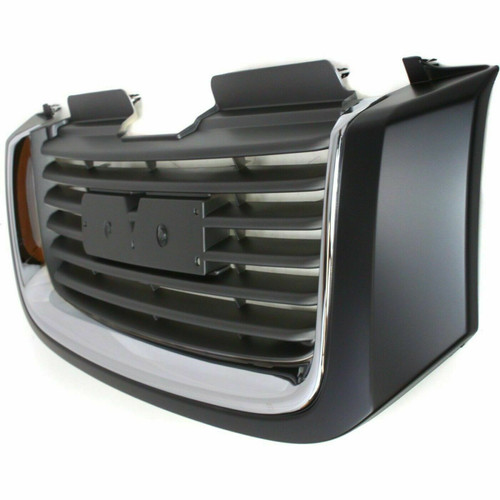 GRILLE W/O HEAD LAMP WASHER HOLE BLACK/CHROME SLE REPLACEMENT FOR GMC ENVOY 2006 PARTSLINK NUMBER GM1200465 GRILLE W/O HEAD LAMP WASHER HOLE BLACK/CHROME SLE REPLACEMENT FOR GMC ENVOY 2006 PARTSLINK NUMBER GM1200465