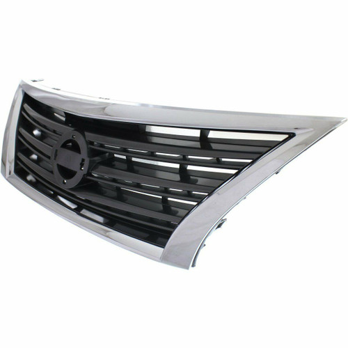 GRILLE PAINTED DARK SILVER/BLACK W/CHROME MLDG SR REPLACEMENT FOR NISSAN SENTRA 2013 PARTSLINK NUMBER NI1200253 GRILLE PAINTED DARK SILVER/BLACK W/CHROME MLDG SR REPLACEMENT FOR NISSAN SENTRA 2013 PARTSLINK NUMBER NI1200253